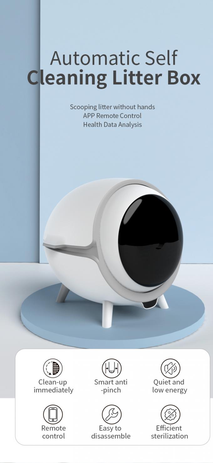6W Rated Power Pet Smart Automatic Litter Box With 75L High Capacity 0