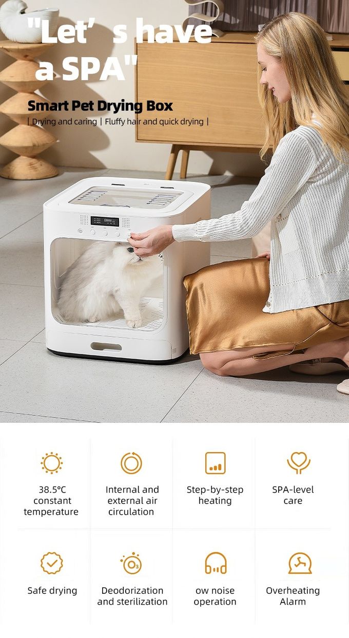 60L Automatic Pet Drying Box 15 Seconds Instant Heating For Pet Care 0
