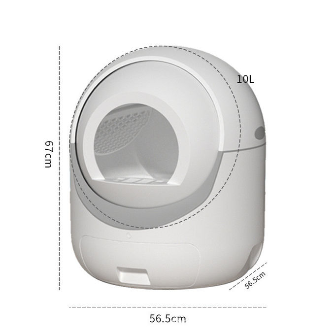 WiFi Enabled Smart Cat Litter Box With Odor Control Remote Monitoring And Notifications 0