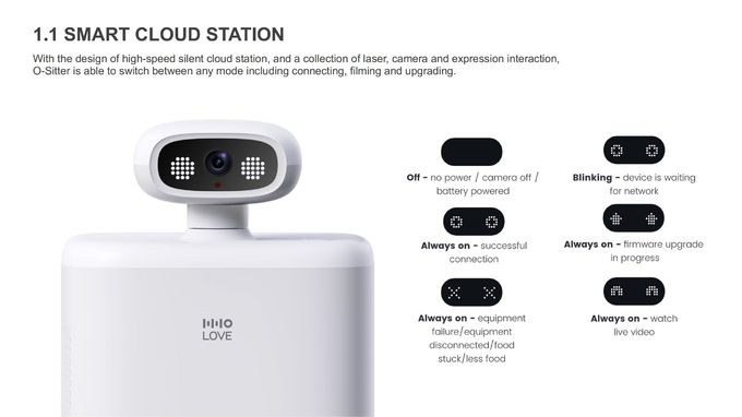 Intelligent Pet Companion Robot With 2.5L Feeder And 4X Digital Zoom Camera 2