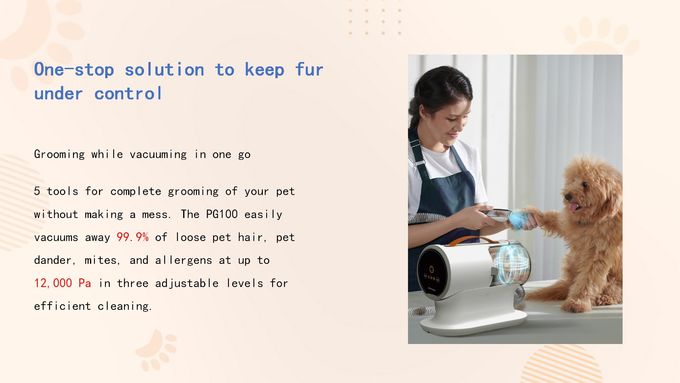 110v-240v Dog Grooming Kit 5 In 1 Pet Vacuum Cleaner For Pet Hair 0